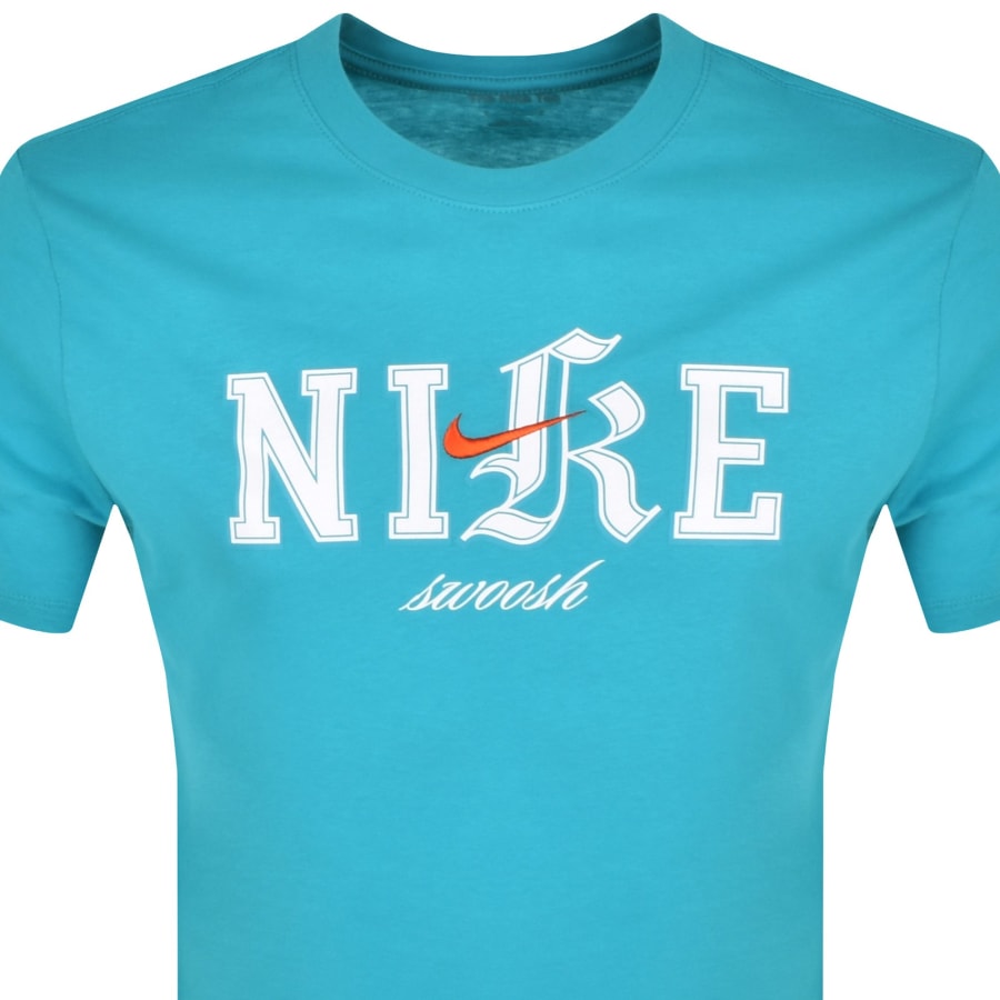Nike Logo T Shirt Blue
